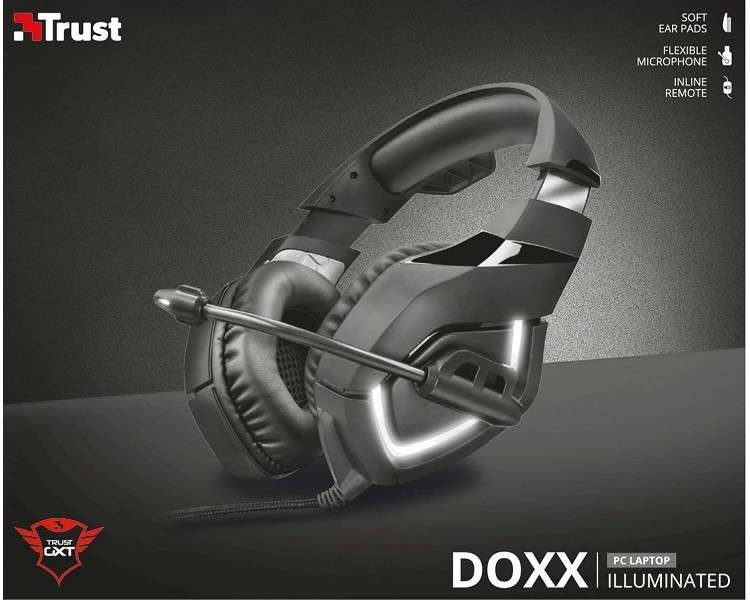 TRUST DOXX ILLUMINATED GAMING HEADSET GXT 380