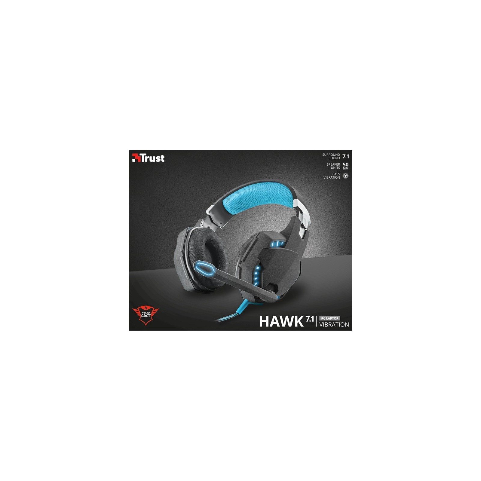 TRUST HAWK 7.1 VIBRATION HEADSET GXT 363