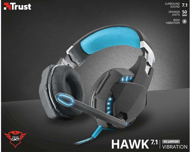 TRUST HAWK 7.1 VIBRATION HEADSET GXT 363