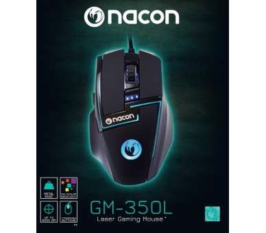 NACON LASER GAMING MOUSE GM-350L BLACK (NEGRO) (XP/VISTA/7/8/10)