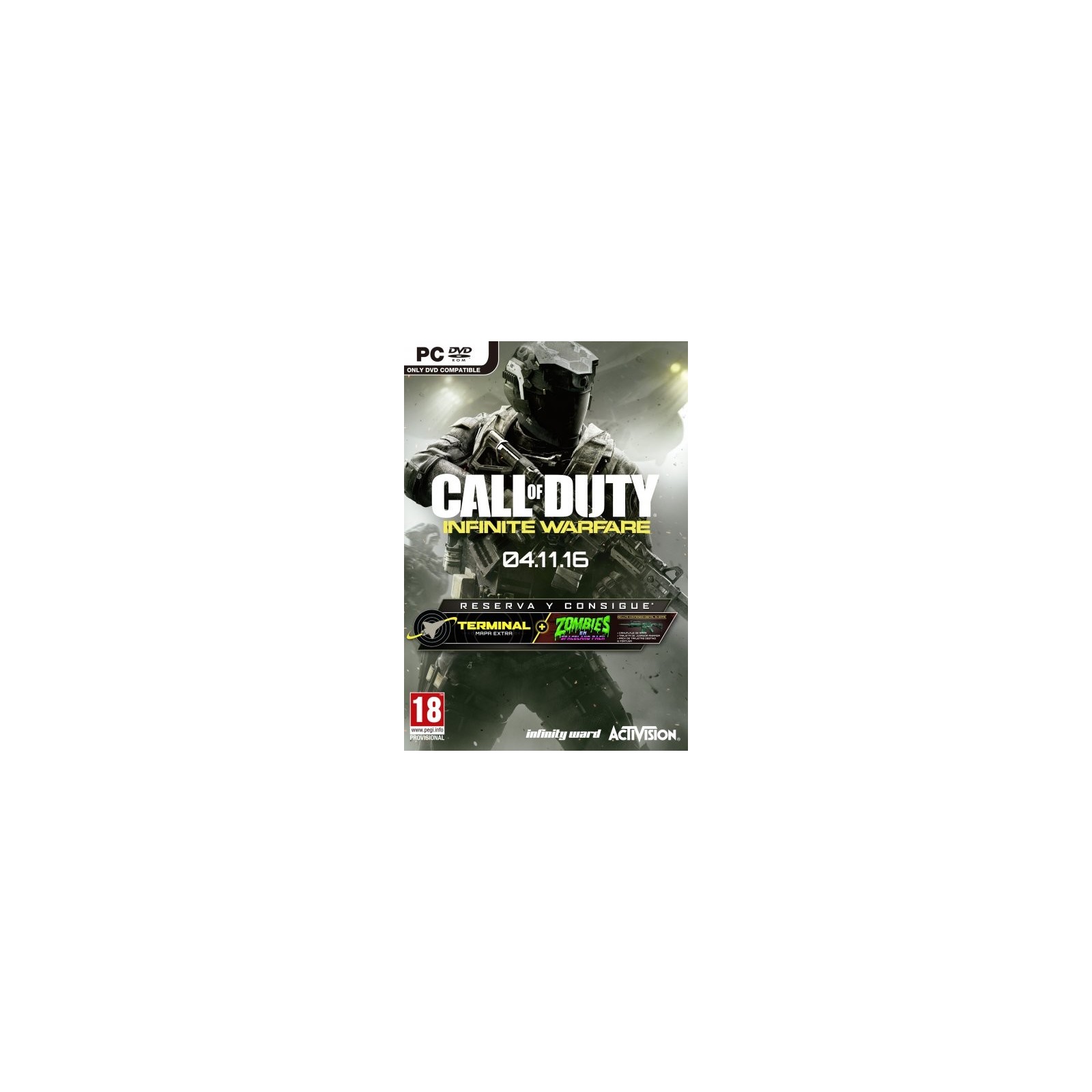 CALL OF DUTY: INFINITE WARFARE (MAPA EXTRA TERMANIL Y PACK ZOMBIES)