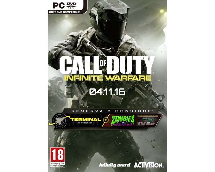 CALL OF DUTY: INFINITE WARFARE (MAPA EXTRA TERMANIL Y PACK ZOMBIES)