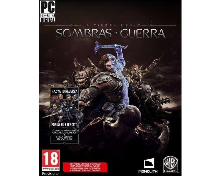 LA TIERRA MEDIA: SOMBRAS DE GUERRA