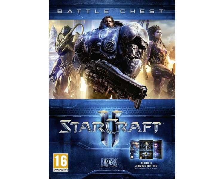 STARCRAFT II BATTLE CHEST (INCLUYE 3 JUEGOS COMPLETOS)