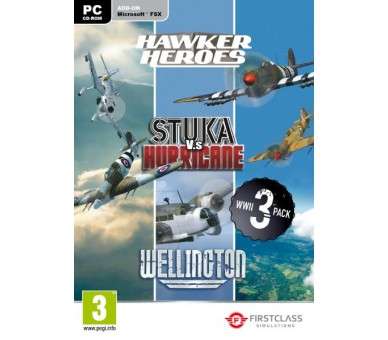 WORLD WAR II COL. (HAWKER HEROES, STUKA Vs HURRICANE, WELLINGTON) -FSX