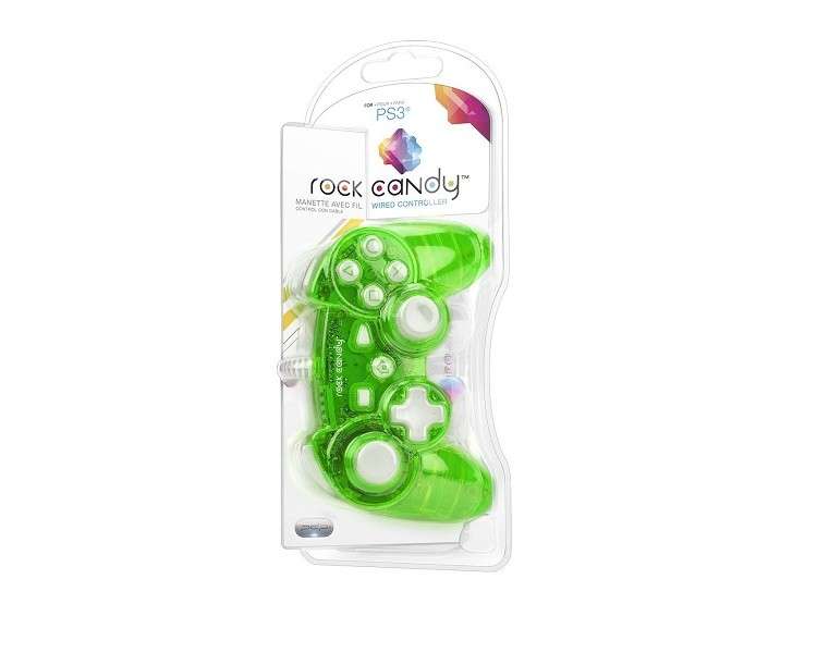 PDP ROCK CANDY WIRED CONTROLLER VERDE FLUORESCENTE