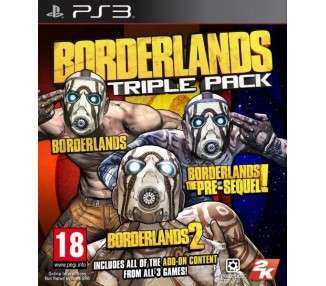 BORDERLANDS TRIPLE PACK (BORDERLAND+BORDERLAND 2+PRE-SEQUEL)