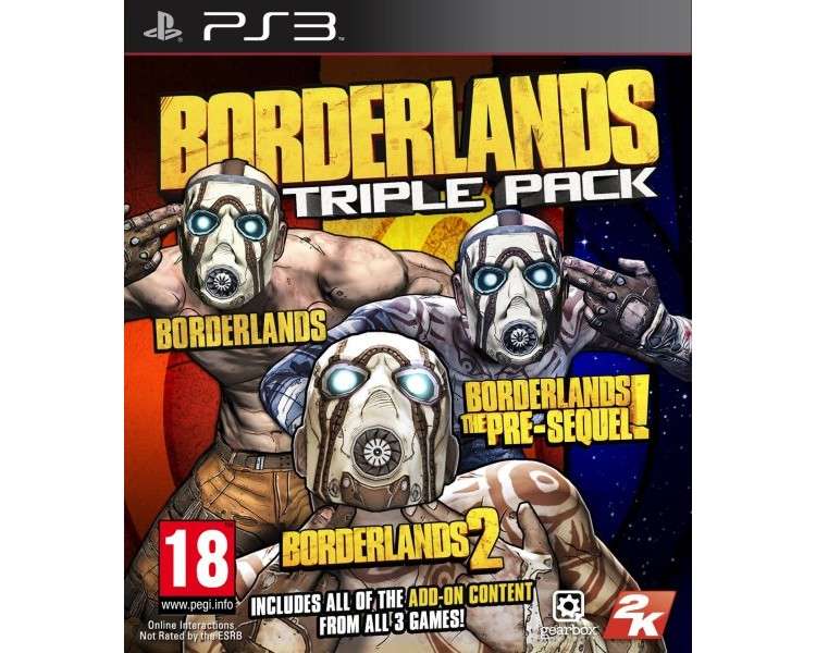 BORDERLANDS TRIPLE PACK (BORDERLAND+BORDERLAND 2+PRE-SEQUEL)