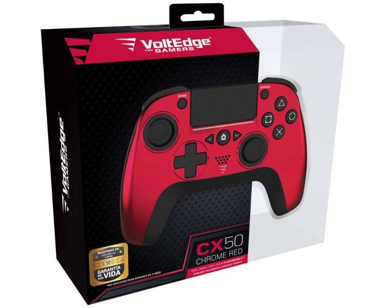 VOLTEDGE WIRELESS CONTROLLER CX50 CHROME RED (ROJO METALICO)