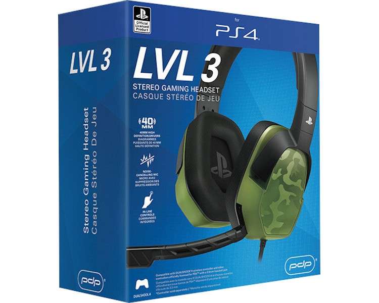 AFTERGLOW LVL 3 STEREO GAMING HEADSET CAMO VERDE