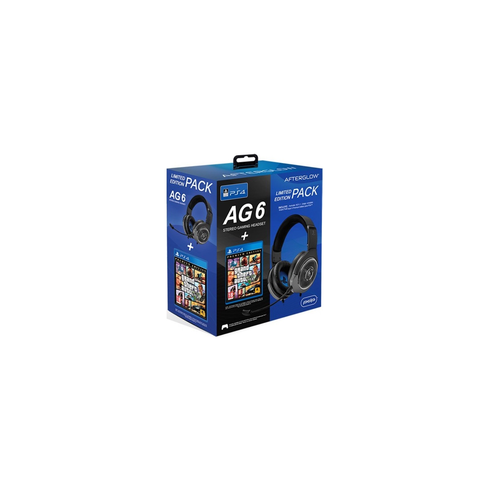 PDP AFTERGLOW AURICULARES AG6 + GRAND THEFT AUTO V PREMIUM EDITION