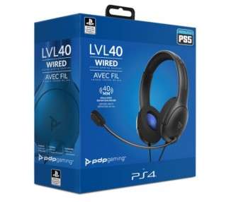 PDP LVL 40 WIRED STEREO GAMING HEADSET BLACK (NEGRO)