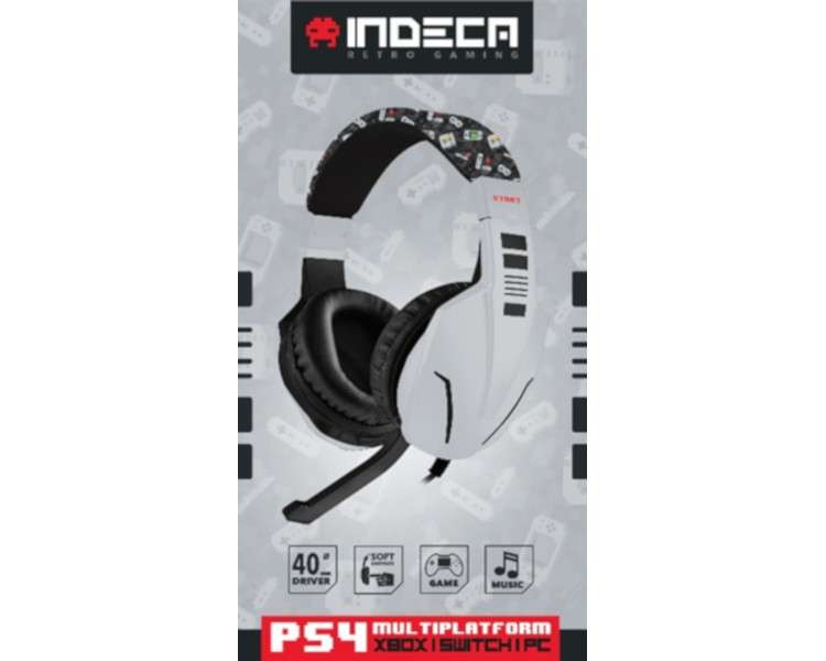 INDECA HEADSET RETRO GAMING 2019 (PS4/XBONE/SWI/PCD)