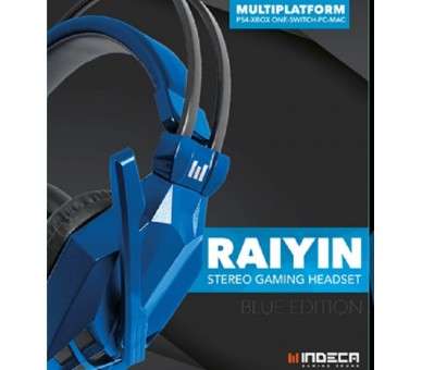 INDECA AURICULAR RAIYIN BLUE EDITION (PS4/XBONE/SWITCH/PC)