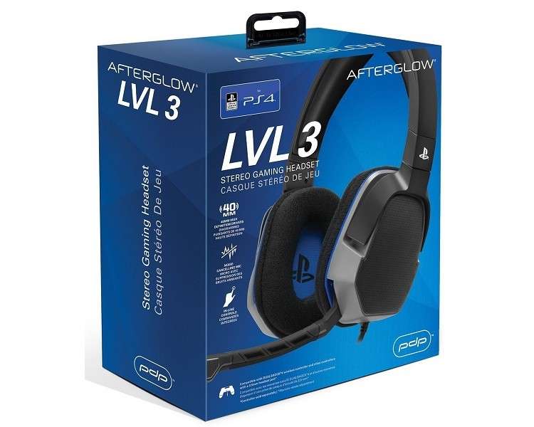 AFTERGLOW LVL 3 STEREO GAMING HEADSET BLACK (NEGRO)