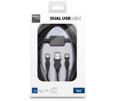 BIGBEN DUAL USB CABLE (3 METROS)