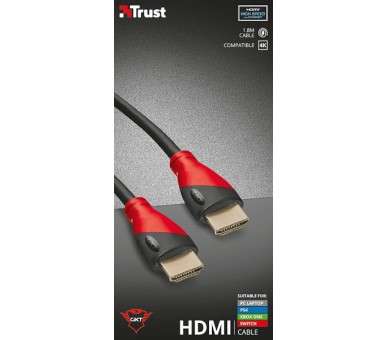 TRUST HDMI CABLE 1.8 METROS GXT730 (PS4/XBONE/SWITCH/PC)