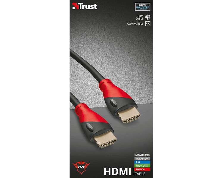 TRUST HDMI CABLE 1.8 METROS GXT730 (PS4/XBONE/SWITCH/PC)