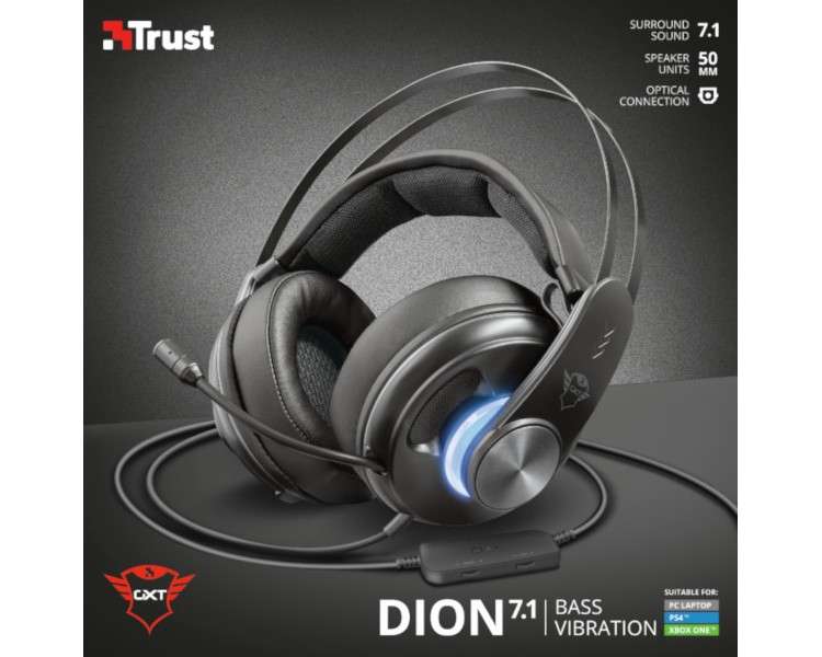 TRUST BASS VIBRATION HEADSET GXT 383 DION 7.1 (PS5/XBX SERIES/XBONE/PCD)