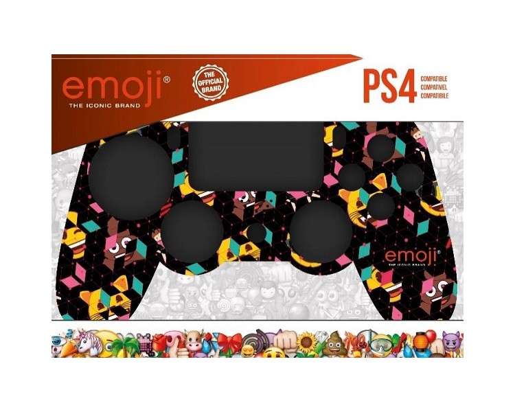 INDECA CARCASA MANDO PS4 EMOJI