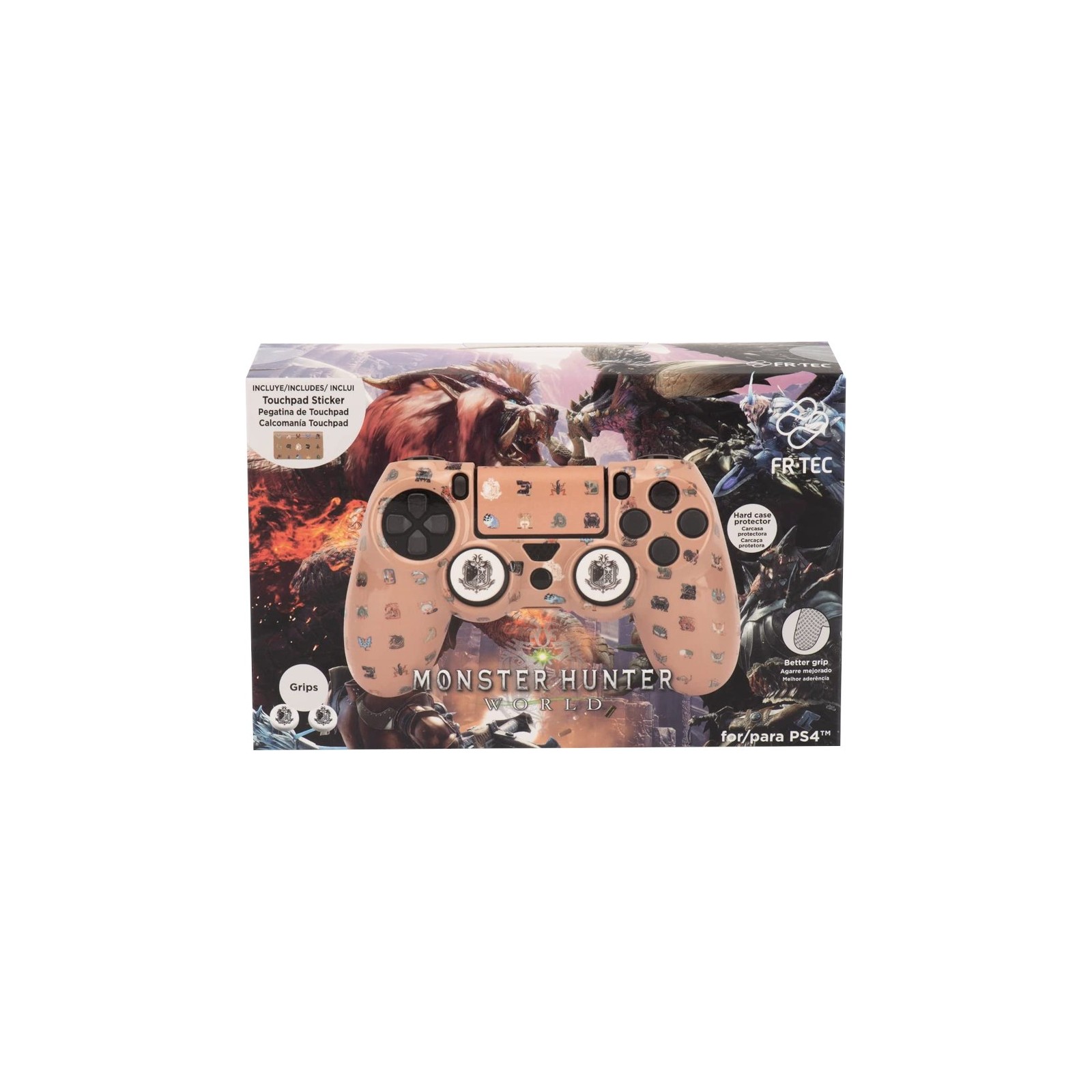 FR-TEC COMBO PACK MONSTER HUNTER WORLD (FUNDA/GRIPS/STICKER)