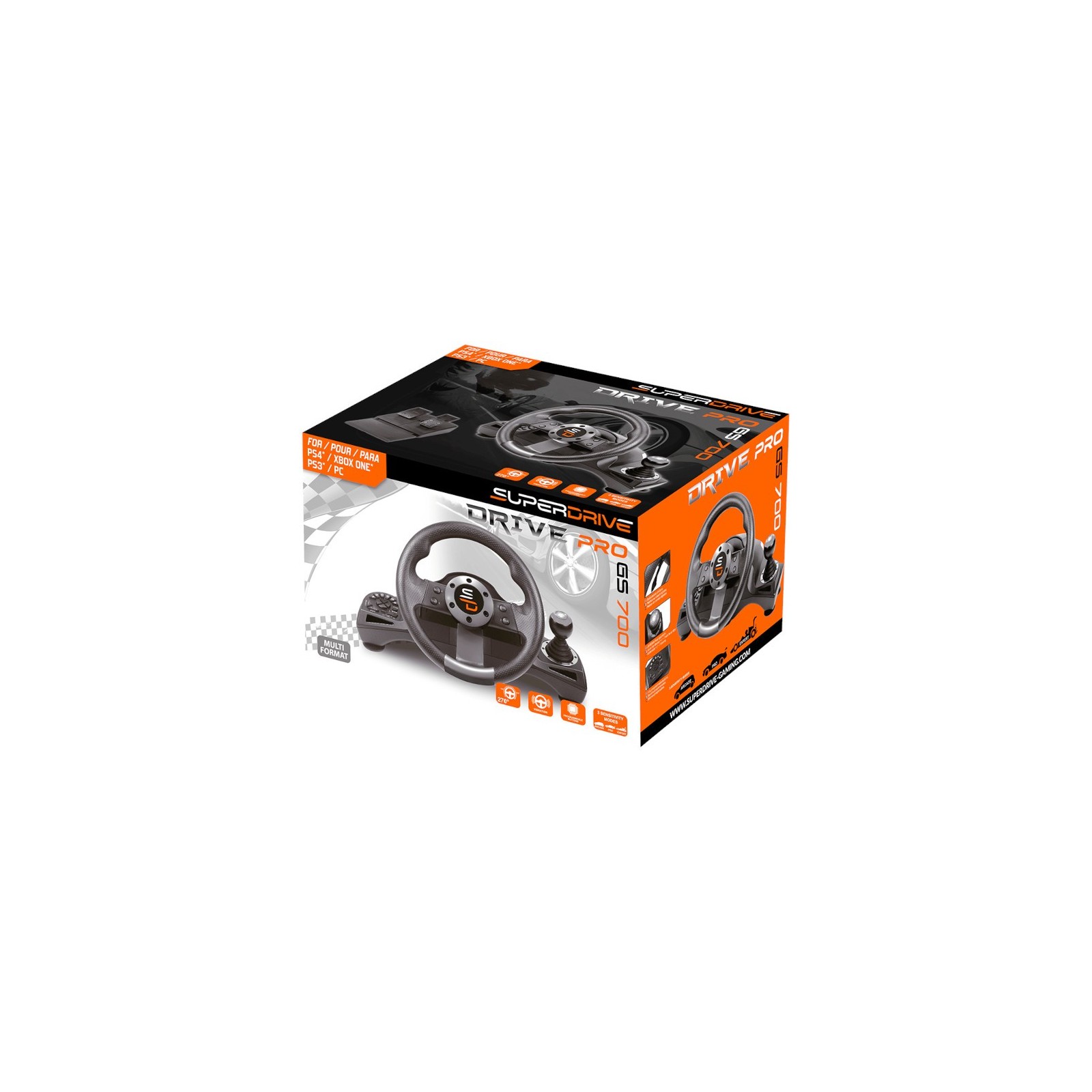 SUPERDRIVE DRIVE PRO GS 700 WHEEL (PS4/PS5/XBOX ONE/PS3/PC//XBX)