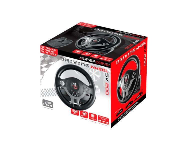 SUPERDRIVE DRIVING  WHEEL SV 200 (PS4/XBONE/SWITCH/PS3/PC)