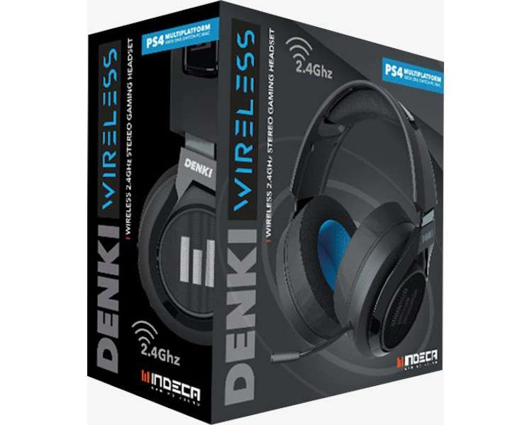 INDECA WIRELESS DENKI STEREO GAMING HEADSET 2.4 Ghz (PS4/SWITCH/PC/MAC)