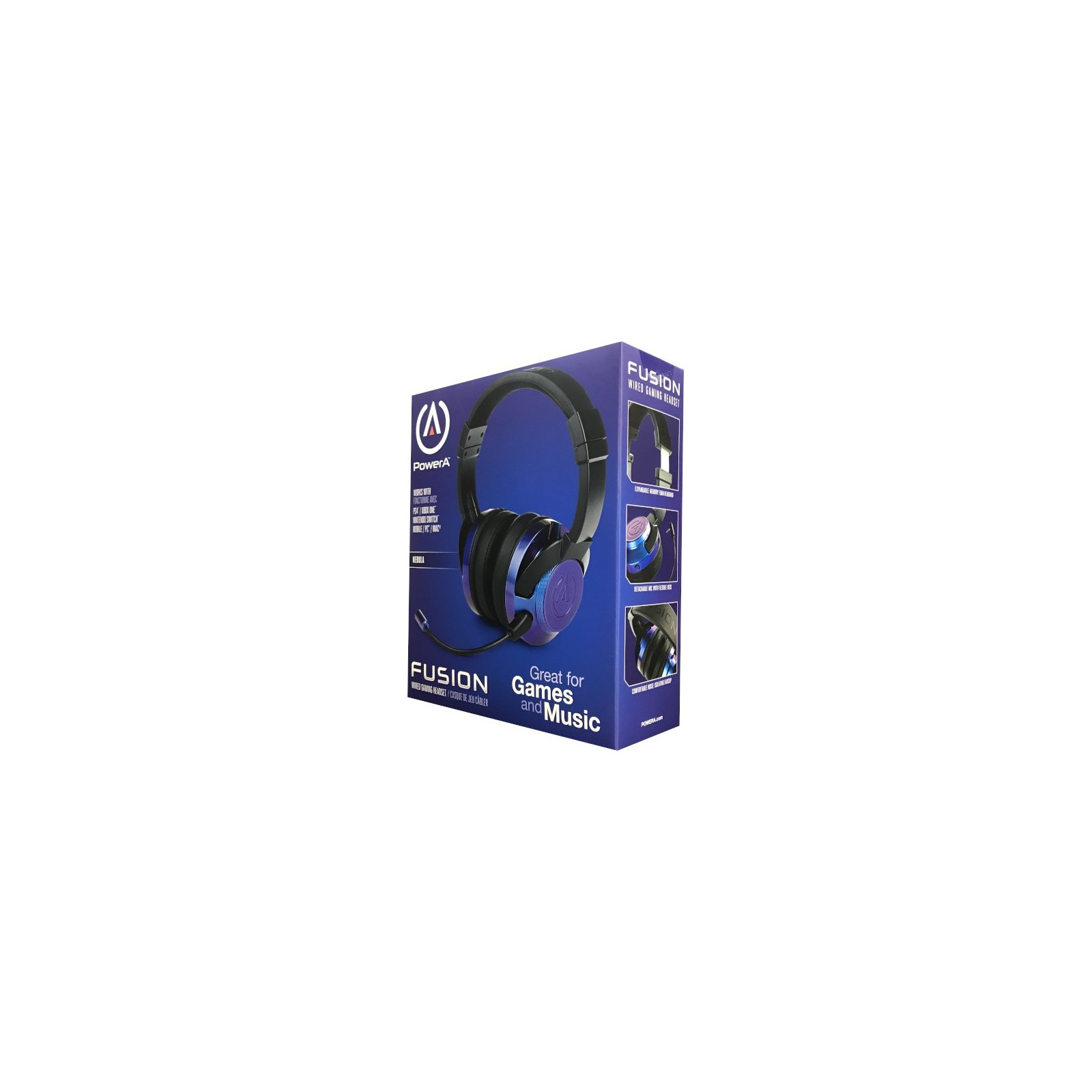 POWER A FUSION WIRED GAMING HEADSET NEBULA (PS4/XBONE/SWITCH/PC/MAC)