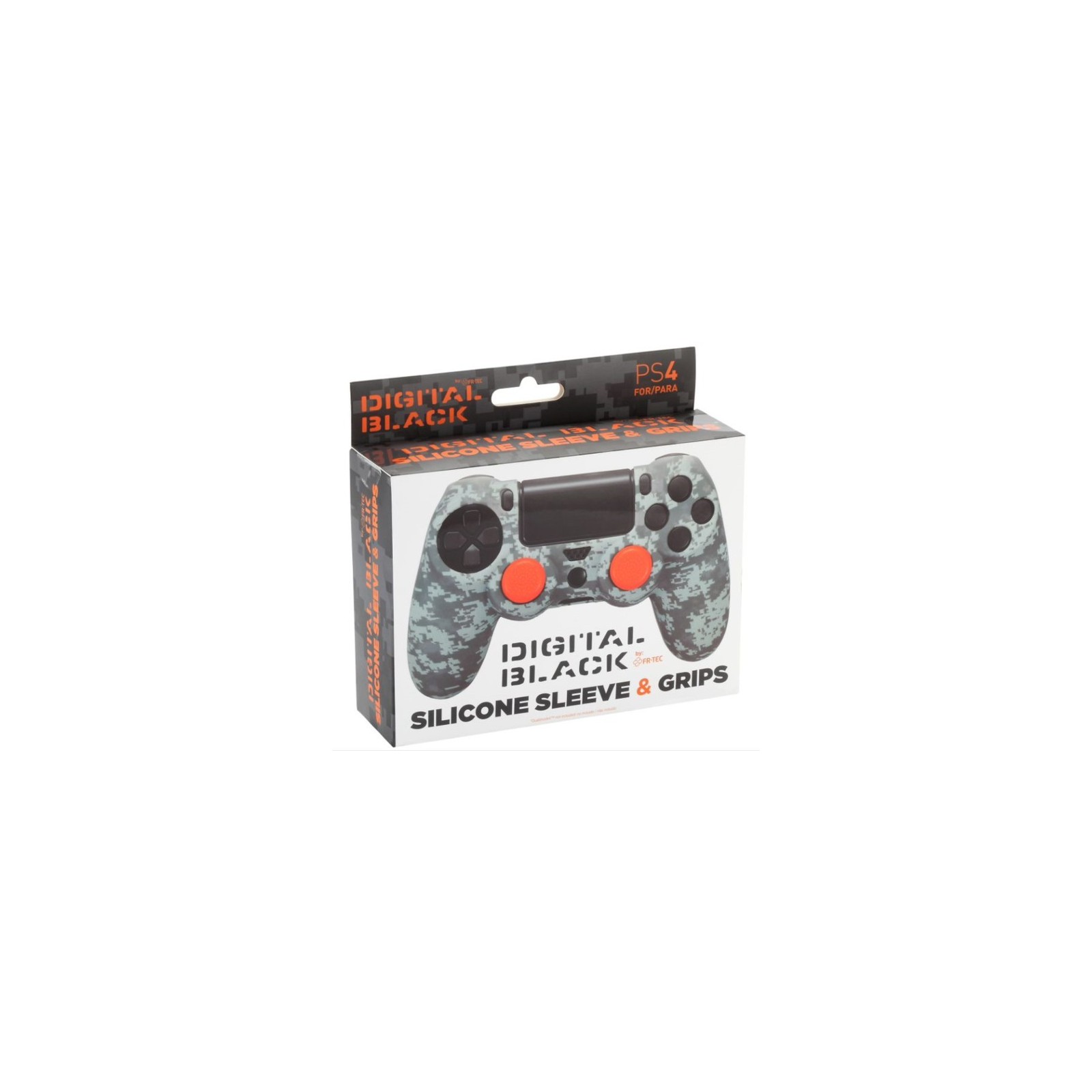 FR-TEC SILICONE + GRIPS CAMO DIGITAL BLACK (NEGRO MILITAR)