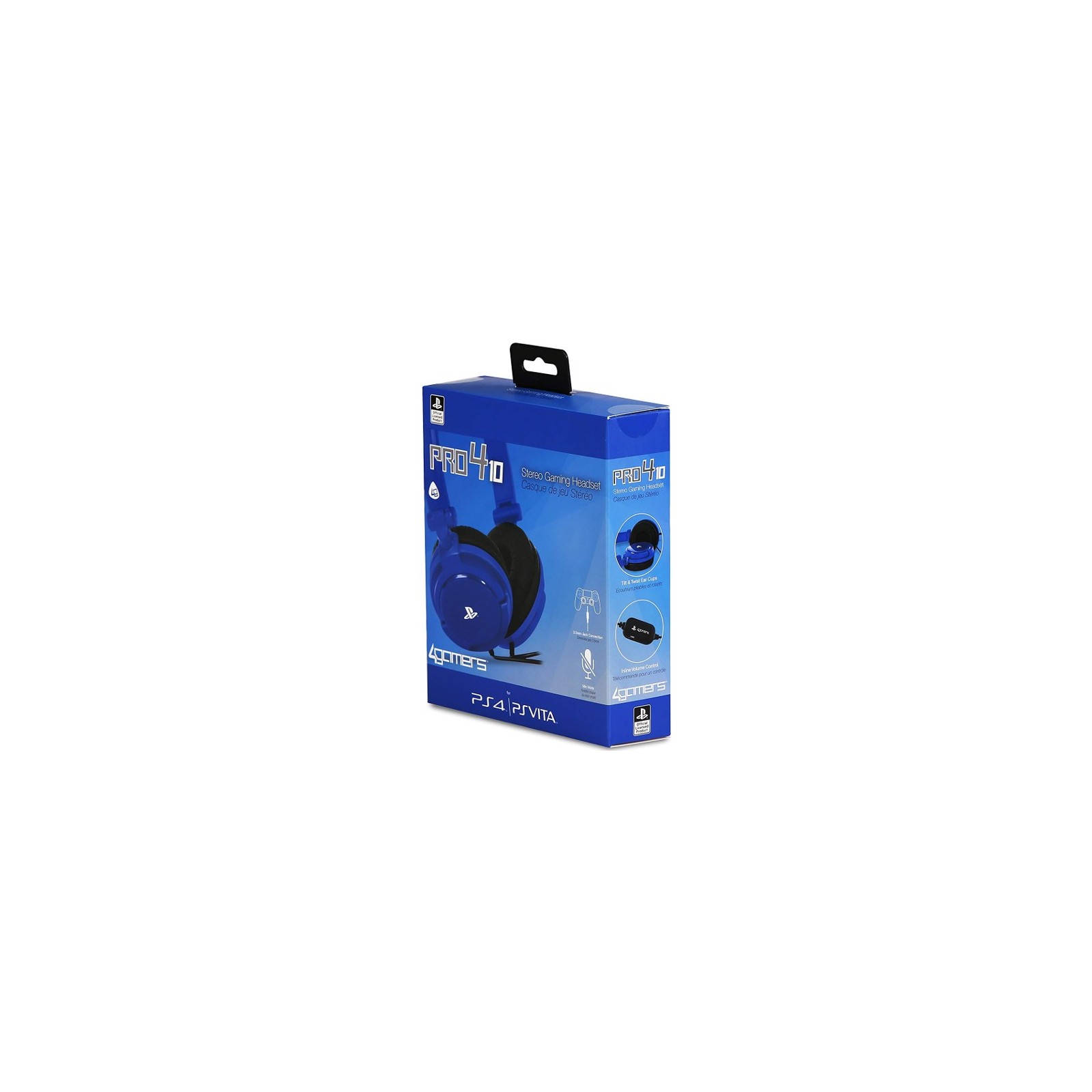 4GAMERS STEREO GAMING HEADSET PRO4-10 AZUL (OFICIAL)