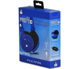 4GAMERS STEREO GAMING HEADSET PRO4-10 AZUL (OFICIAL)