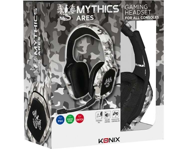 KONIX MYTHICS GAMING HEADSET ARES CAMO (PS4/XBONE/SWITCH)