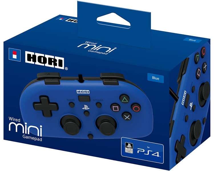 HORI WIRED MINI GAMEPAD BLUE (AZUL) OFICIAL