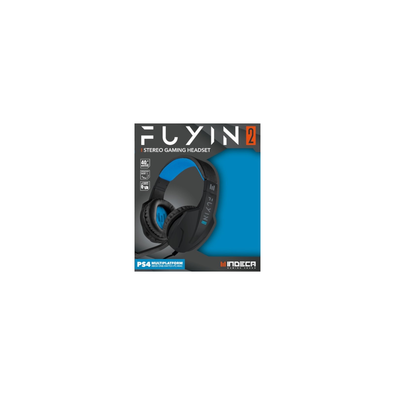 INDECA STEREO GAMING HEADSET FUYIN 2.0 BLACK (PS4/XBONE/SWI/PC/MAC)