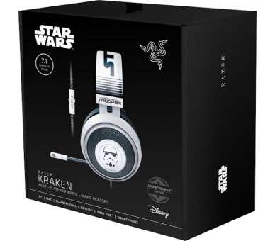 RAZER KRAKEN 7.1 WIRED GAMING HEADSET STAR WARS STORM TROOPER ED.  (PS4/SWITCH/XONE/PC/MAC/MOVIL)