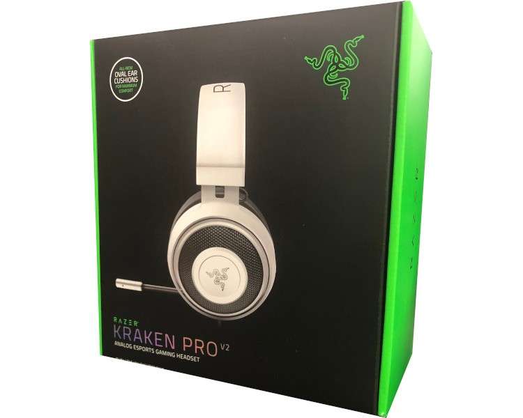 RAZER HEADSET KRAKEN PRO V2 WHITE (BLANCO) (PS4/XONE/MAC/PC/MOVIL)