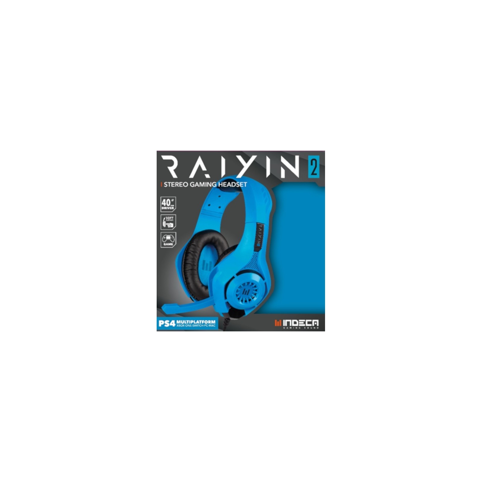 INDECA STEREO GAMING HEADSET RAYIN 2.0 BLUE EDITION (PS4/XBONE/SWI/PC/MAC)