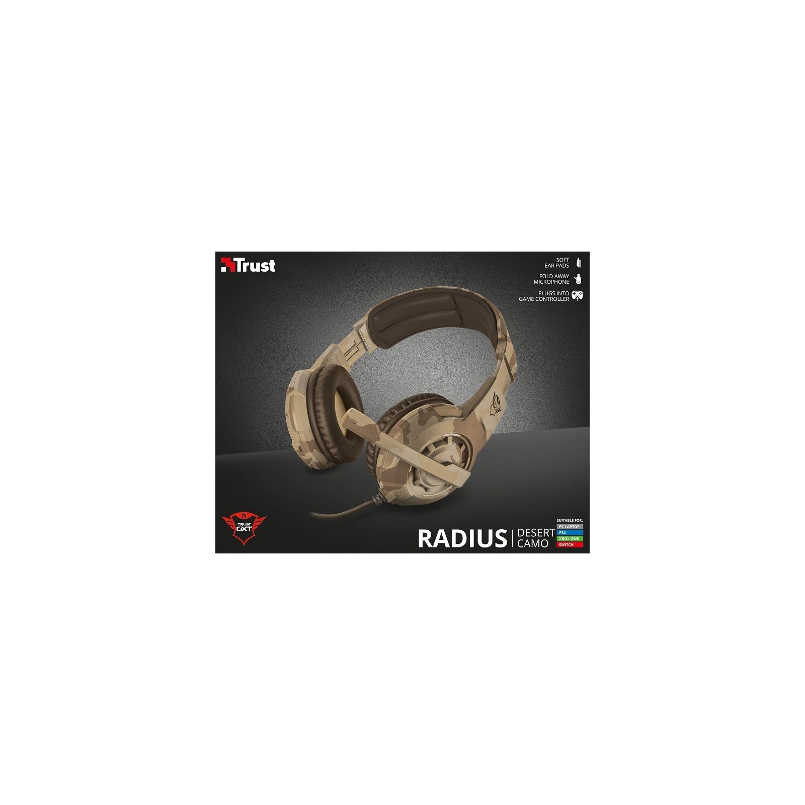 TRUST RADIUS GAMING HEADSET DESERT CAMO GXT 310D (PS4/XBONE/PC/SWI/MOBILE)