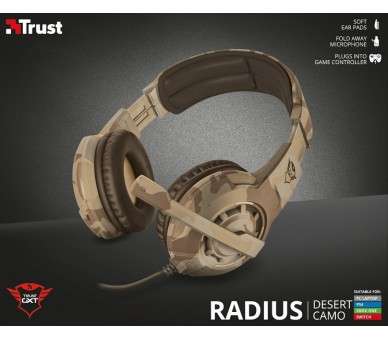 TRUST RADIUS GAMING HEADSET DESERT CAMO GXT 310D (PS4/XBONE/PC/SWI/MOBILE)