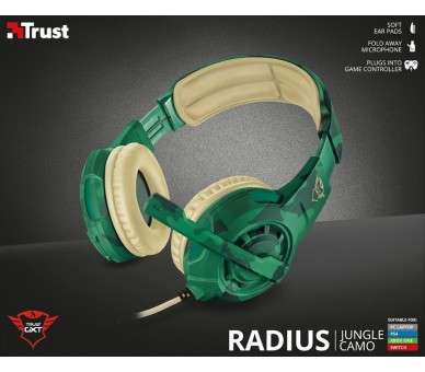 TRUST RADIUS GAMING HEADSET JUNGLE CAMO GXT 310C  (PS4/XBONE/PC/SWI/MOBILE)