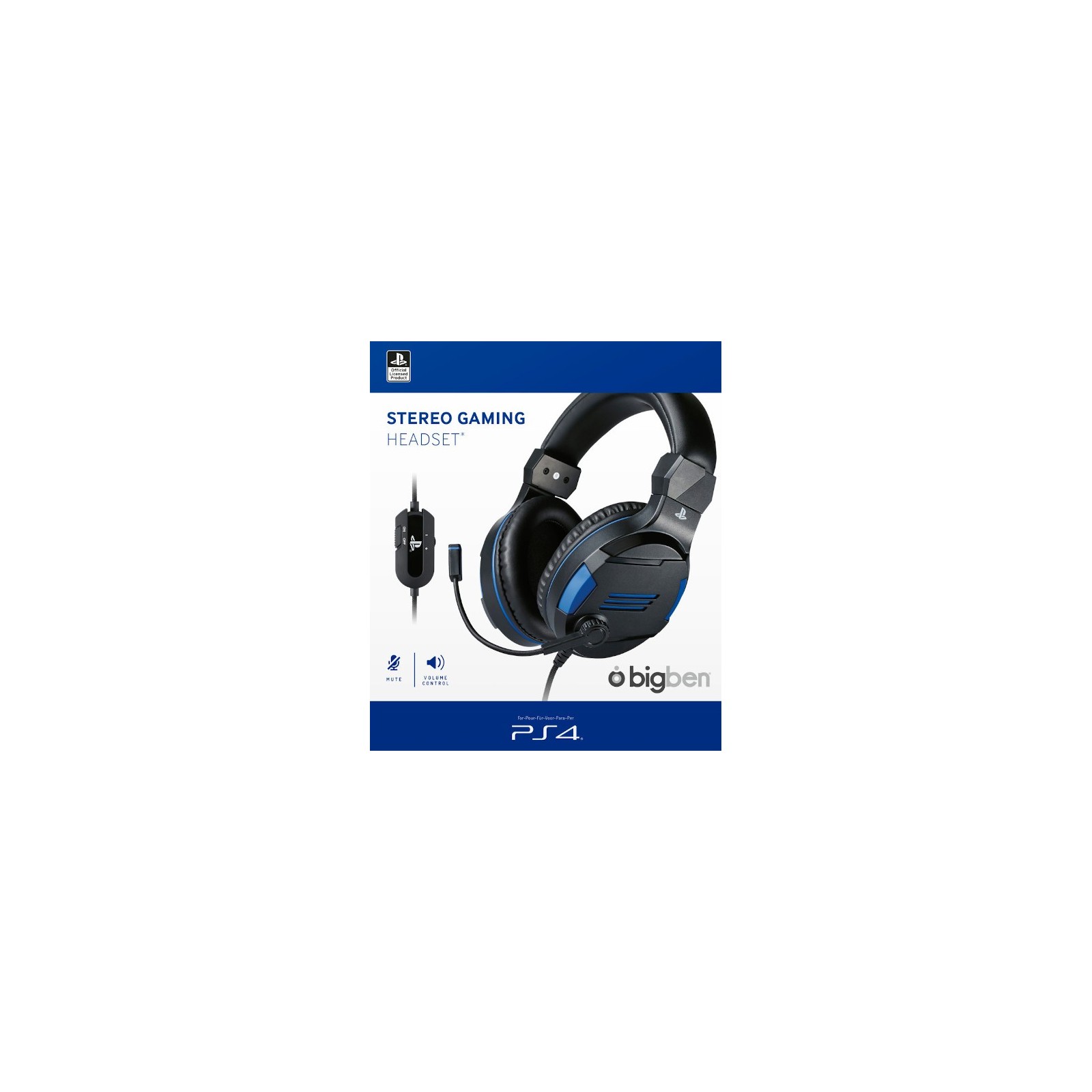 BIGBEN STEREO GAMING HEADSET NEGRO (BLACK) (OFFICIAL)