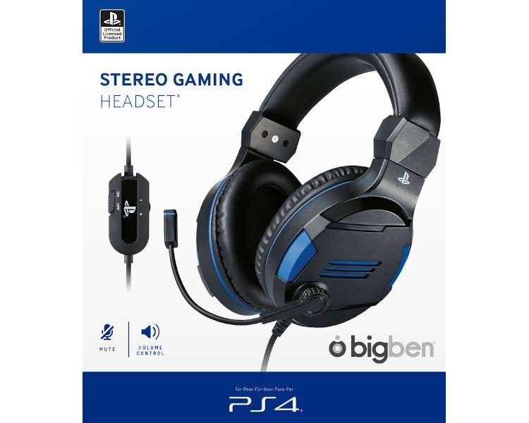 BIGBEN STEREO GAMING HEADSET NEGRO (BLACK) (OFFICIAL)