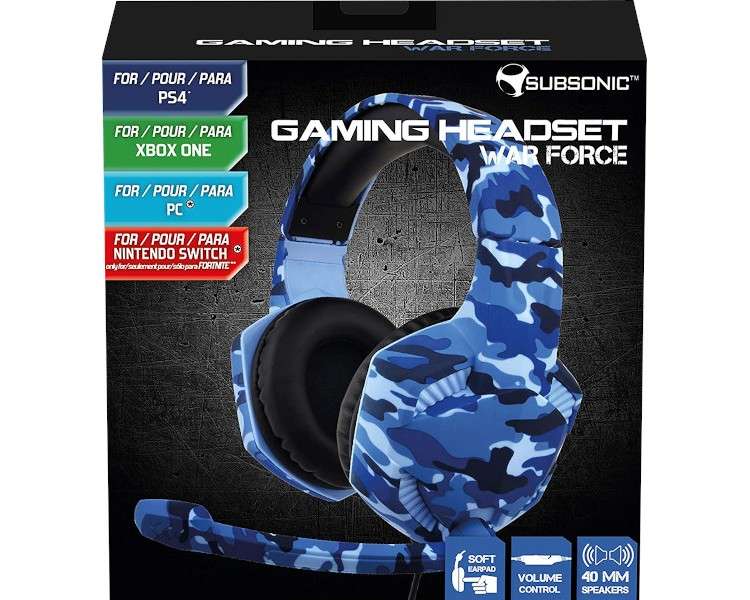 SUBSONIC GAMING HEADSET WAR FORCE (PS5/XBONE/XBOX X/SWITCH/PC)