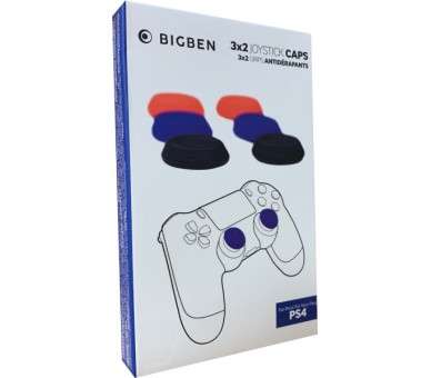 BIGBEN 3X2 JOYSTICK CAPS & 3X2 GRIPS ANTIDERAPANTS (PS5/XBOX)