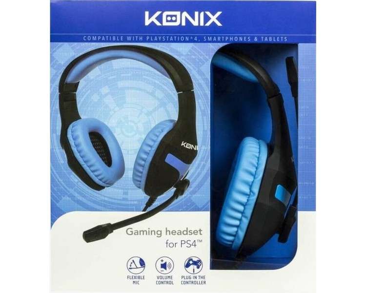 KONIX GAMING HEADSET BLUE (AZUL)