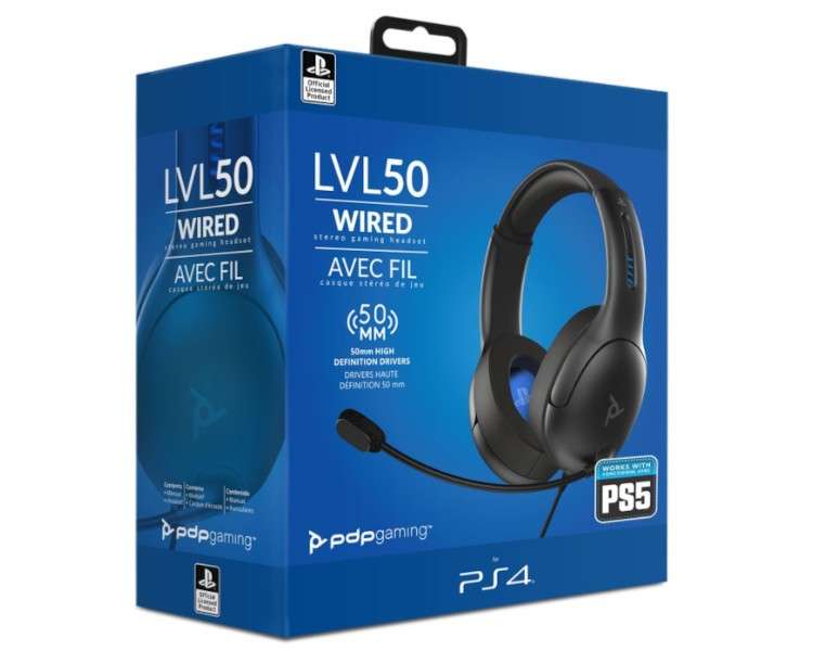 PDP WIRED HEADSET  LVL 50  (GRIS)