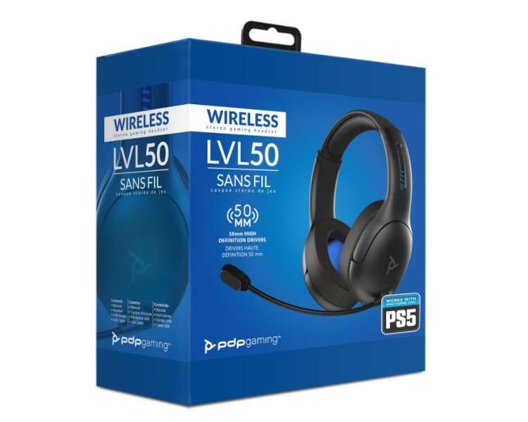 PDP WIRELESS HEADSET LVL50 (GRIS)