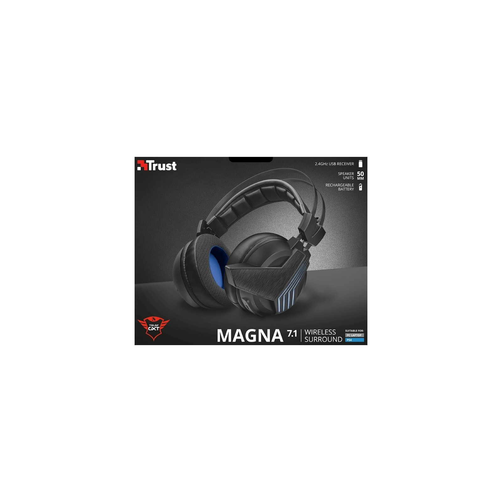 TRUST MAGNA WIRELESS 7.1 SURROUND GAMING HEADSET GXT 393(PS4/PCD)