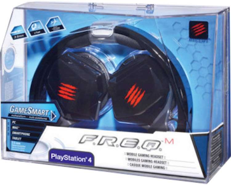 MAD CATZ F.R.E.Q MOBILE GAMING HEADSET NEGRO BRILLANTE (PS4/PC/MAC/MOB)